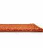 Orange Solid Microfibre 23x15 Inches AntiSkid Bath Mat