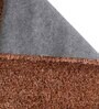 Orange Solid Polypropylene 5 ft x 7 ft Machine Made Carpet