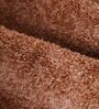 Orange Solid Polypropylene 5 ft x 7 ft Machine Made Carpet