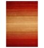 Orange Abstract Wool 6 ft x 9 ft Hand Tufted Carpet
