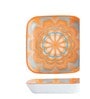 Orange Square Ceramic Platter