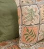 Orange Stylized Floral Motifs 210 TC 100% Cotton Superking Bedsheet with 2 Pillow Covers