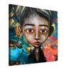 Orange Teak Wood Canvas Art Print