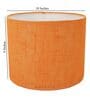 Canvas Orange Cotton Fabric Solid Lampshade