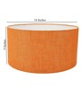 Syra Orange Cotton Fabric Solid Lampshade