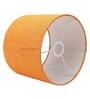 Canvas Orange Cotton Fabric Solid Lampshade
