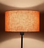 Lecce Orange Cotton Fabric Solid Lampshade