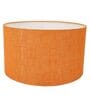 Lecce Orange Cotton Fabric Solid Lampshade