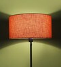 Syra Orange Cotton Fabric Solid Lampshade