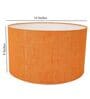 Lecce Orange Cotton Fabric Solid Lampshade