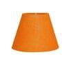 Orange Texture Fabric Shade Table Lamp, Modern Bedside & Desk Lamp with Metal Base for Bedroom, Living Room & Home Decor