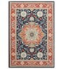 Orange Traditional Wool 8 ft x 10 ft Hand Tufted Carpet