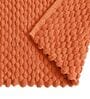 Orange Velvet 20X30 Inches Anti-Skid Bath Mat