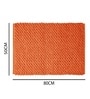 Orange Velvet 20X30 Inches Anti-Skid Bath Mat