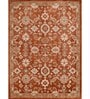 Orange Vintage Polyester 5 x 7 Feet Machine Made Carpet