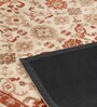 Orange Vintage Polyester 5 x 7 Feet Machine Made Carpet