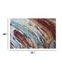 Multicolor Abstract Viscose 4 ft x 6 ft Hand Tufted Carpet
