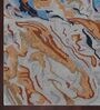 Blue Abstract Viscose 5 ft x 7 ft Hand Tufted Carpet