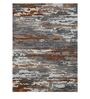 Grey Abstract Viscose 5 ft x 8 ft Hand Tufted Carpet