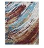 Multicolor Abstract Viscose 5 ft x 7 ft Hand Tufted Carpet