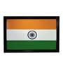 Orange Wood "Indian Flag" Textured Paper Scratch & Dust Proof Framed Art Print