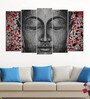 Grey Wood Multiple Frames Buddha Beautiful Art Panels