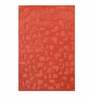 Peach Abstract Wool 4 ft x 6 ft Hand Tufted Carpet