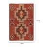 Orange Wool Cotton Geometric 6ft x 9ft Tuffted Carpet