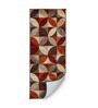 Orange Wool Floral 55 x 22 Inches Runner