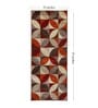 Orange Wool Floral 55 x 22 Inches Runner