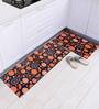 Oranges all over Digital Printed Max Absorbant Kitchen Floor Runner with Mat Combo