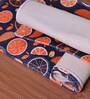 Oranges all over Digital Printed Max Absorbant Kitchen Floor Runner with Mat Combo