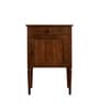 Orbin Solid Wood Bedside Table In Brown Finish