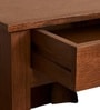Orbin Solid Wood Bedside Table In Brown Finish