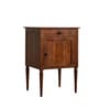 Orbin Solid Wood Bedside Table In Brown Finish