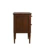 Orbin Solid Wood Bedside Table In Brown Finish
