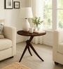 Orbit Sheesham Wood End Table In Walnut Finish