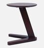 Orbit Teak Wood End Table In Brown Colour