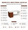 Orbix Center Table In Walnut Finish