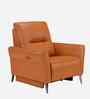 Orchard Motorised 1 Seater Recliners With Type C & USB Port In Brown Color