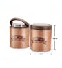 Orchid 750Ml Brown Plastic (Set of 2) Airtight Container