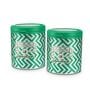 Orchid 750Ml Green Plastic (Set of 2) Airtight Container