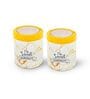 Orchid 750Ml Yellow Plastic (Set of 2) Airtight Container