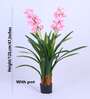 Artificial Orchid Flower Tree Plant with Pot
