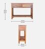 Orchid Solidwood Console Table In Honey Color