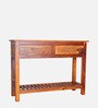 Orchid Solidwood Console Table In Honey Color