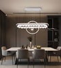 Orel Modern LED Ceiling Chandelier | Height Adjustable | Google & Alexa Compatible | 3 Light Modes | Luxury Decorative Lighting for Living Room, Dining, Bedroom & Office