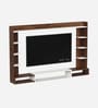 Orelia TV Unit In Brown Maple & White Finish