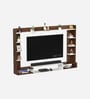 Orelia TV Unit In Brown Maple & White Finish