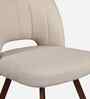 Oren Dining Chair With Walnut Finish In Beige Colour (Set Of 2)